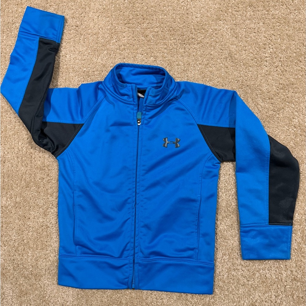 Under Armour Full Zip Size 4 Blue Jacket